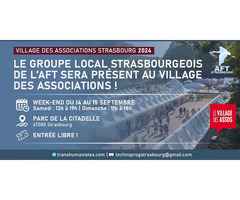 L’AFT67 sera au Village des Associations Strasbourg 2024.